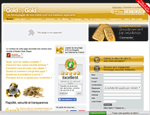 Tablet Screenshot of goldbygold.com